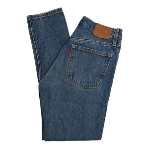 Women’s Levi's Premium 501 S Skinny Medium Wash Denim Blue Jeans 24 x 28